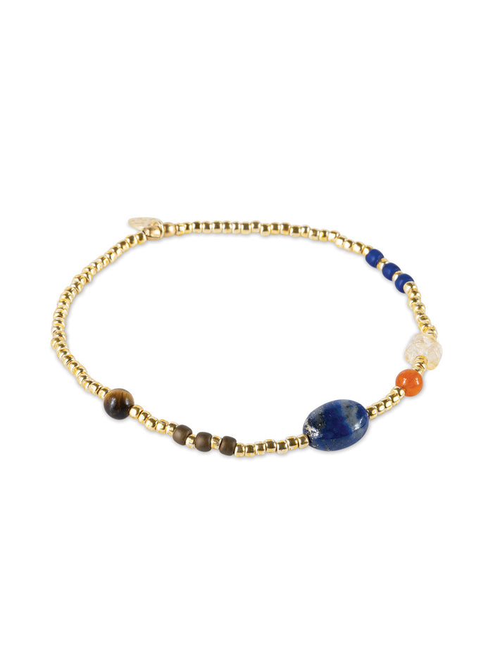 A Beautiful Story Amuse Lapis Lazuli Gemstone Mix Kulta Rannekoru