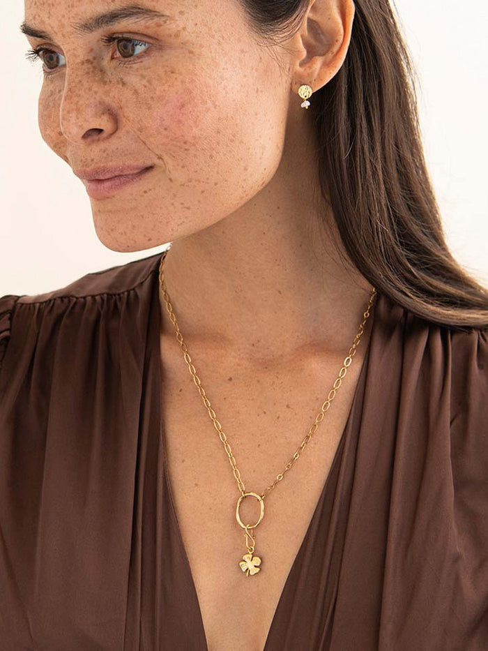 A Beautiful Story Clover small gold charm