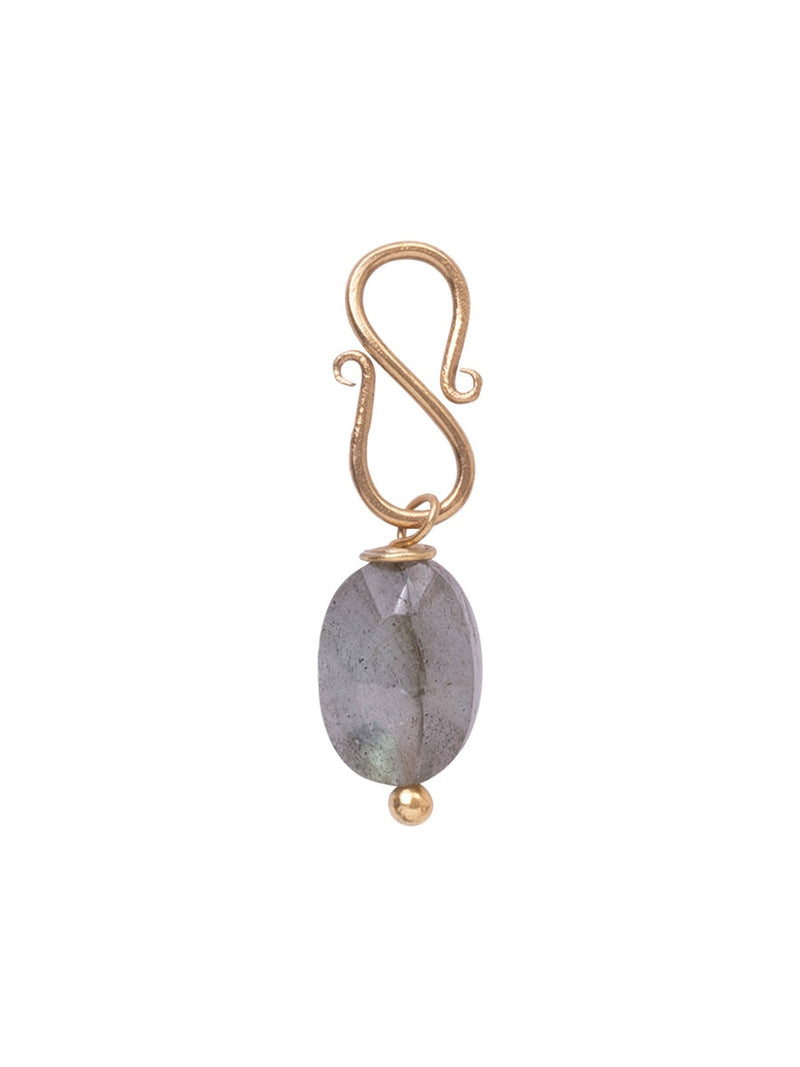 A Beautiful Story Faceted Gemstone Gold Pendant Labradorite