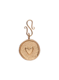 A Beautiful Story Heart vintage coin gold charm