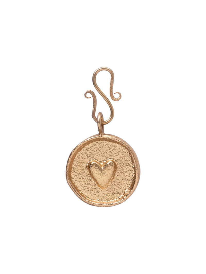 A Beautiful Story Heart vintage coin gold charm