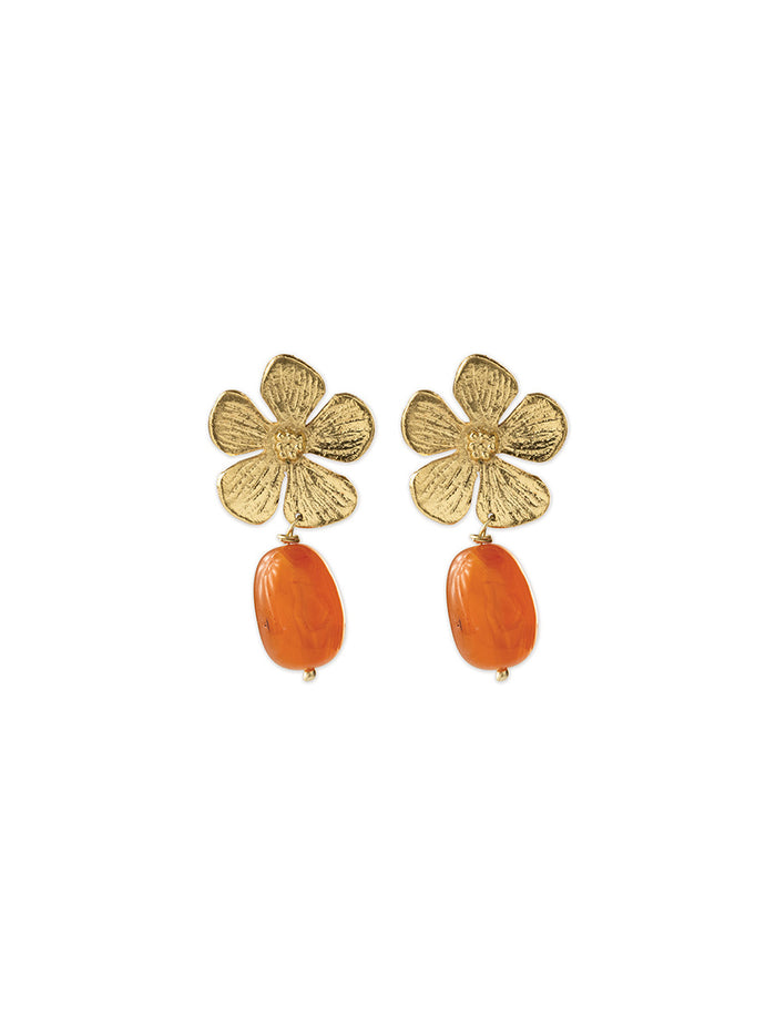 A Beautiful Story Meadow Karneoli Kukkakorvakorut Kulta