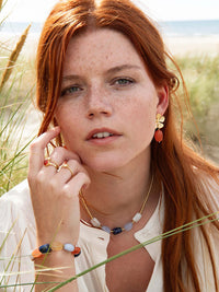 A Beautiful Story Meadow Karneoli Kukkakorvakorut Kulta