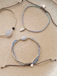 A Beautiful Story Shining Sininen Pitsiakaatti Rannekoru Hopea