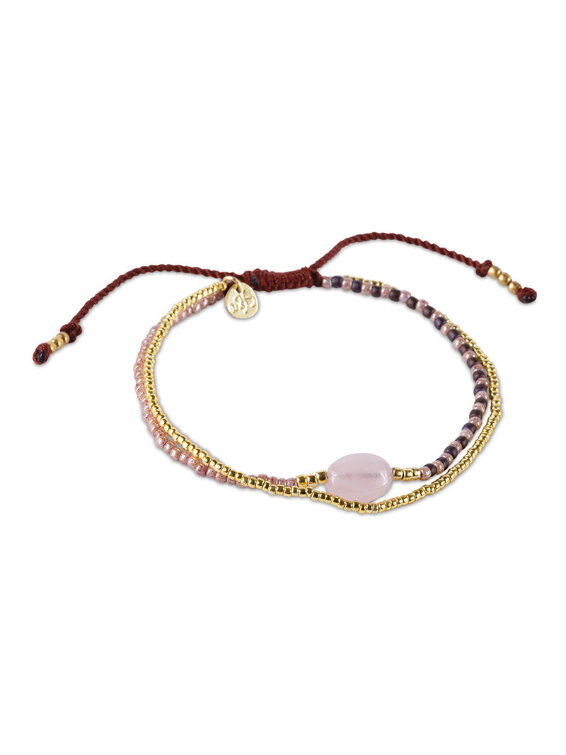 A Beautiful Story Soothing Rose Quartz Kulta Rannekoru