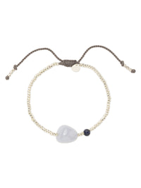 A Beautiful Story Surprise Sininen Pitsiakaatti Lapis Lazuli Hopea Rannekoru