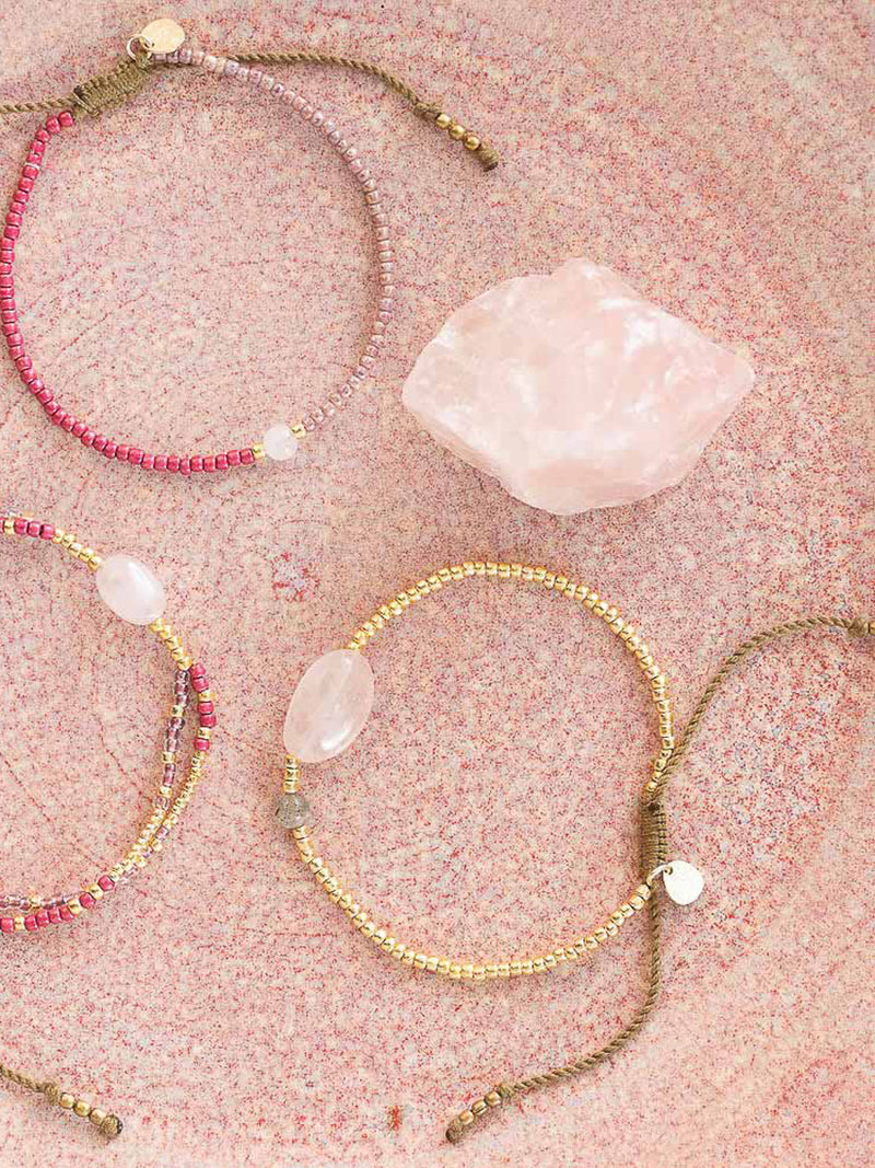 A Beautiful Story Surprise Rose Quartz Labradorite Rannekoru