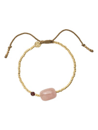 A Beautiful Story Surprise Ruusukvartsi Granaatti Rannekoru