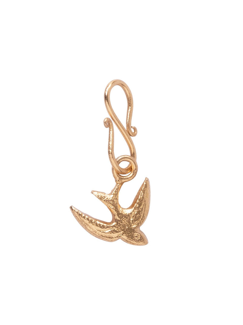 A Beautiful Story Swallow small gold charm