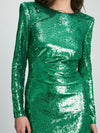 Bardot Alessia Sequin Mini Dress Bright Green