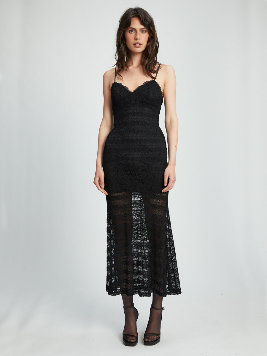 Bardot Flynn Lace Dress Black