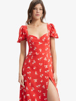 Bardot Gillian Midi Dress Punainen Kukkakuosi
