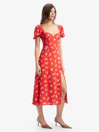 Bardot Gillian Midi Dress Punainen Kukkakuosi