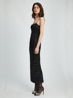 Bardot Infinite Sequin Maxi Dress Black