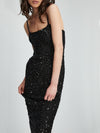 Bardot Infinite Sequin Maxi Dress Black