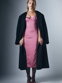 Bardot Landon Structured Midi Dress Mauve