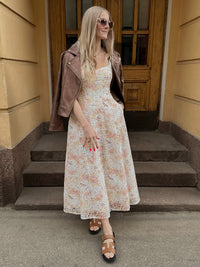 LILAH corset midi dress