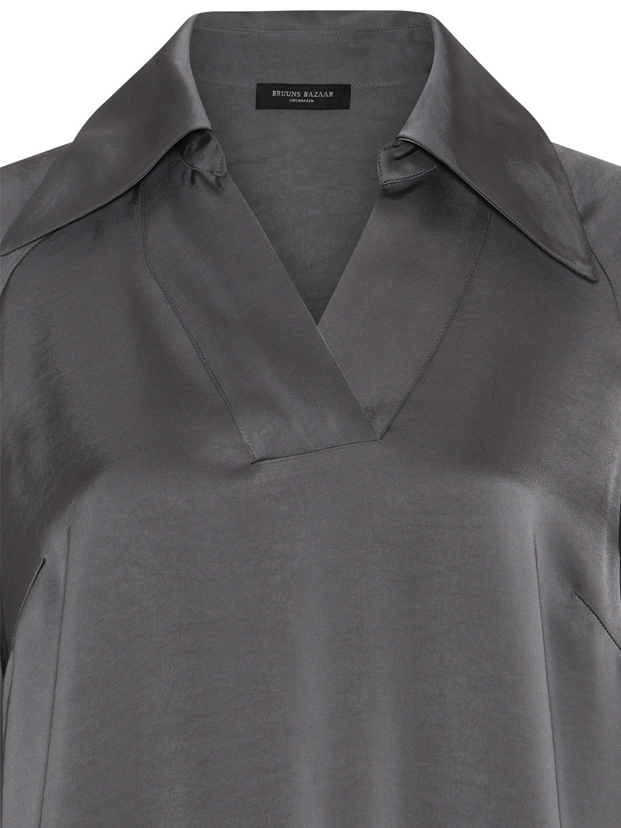 Bruuns Bazaar BeckiaBBKassidy Satiinimekko Harmaa