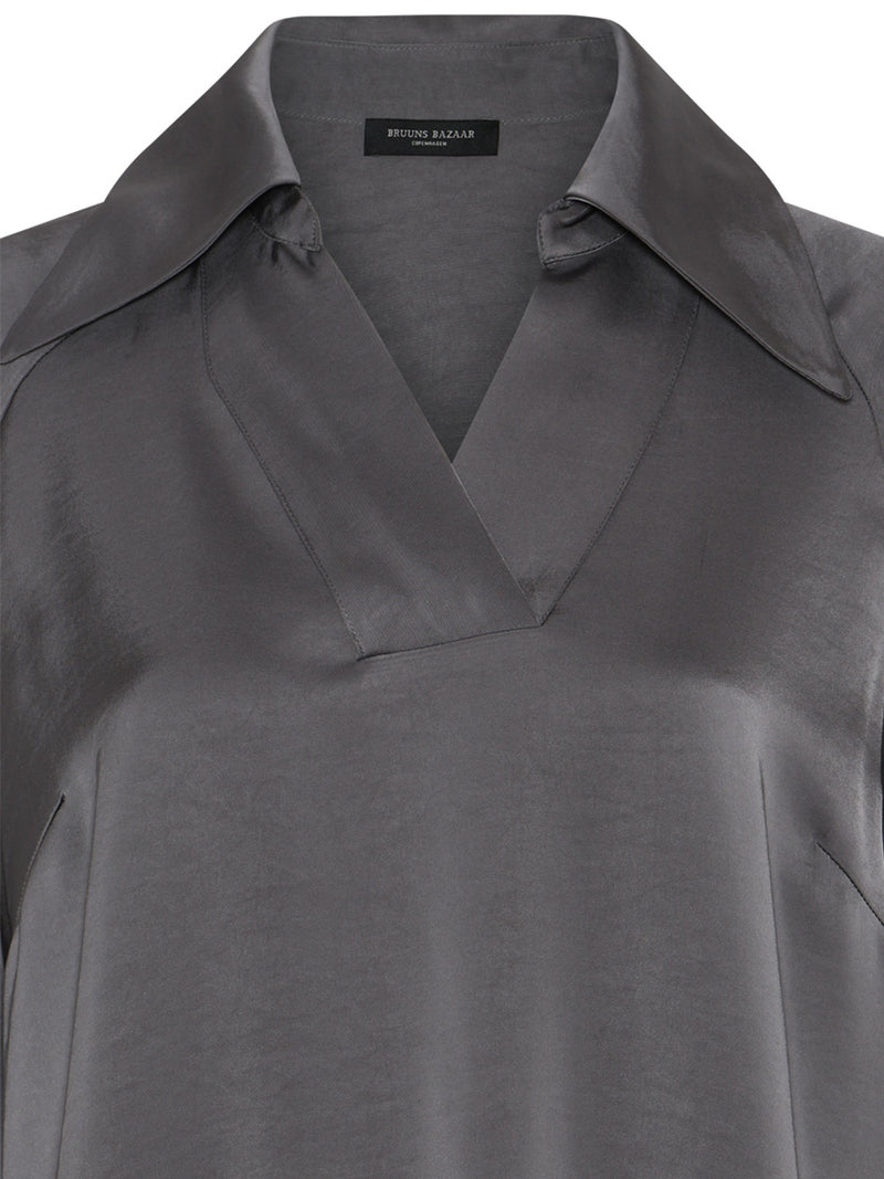 Bruuns Bazaar BeckiaBBKassidy Satiinimekko Harmaa