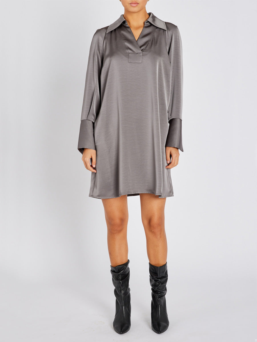 Bruuns Bazaar BeckiaBBKassidy Satiinimekko Harmaa