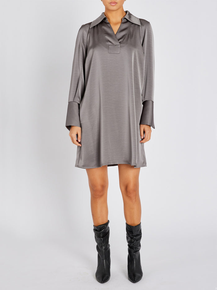 Bruuns Bazaar BeckiaBBKassidy Satiinimekko Harmaa