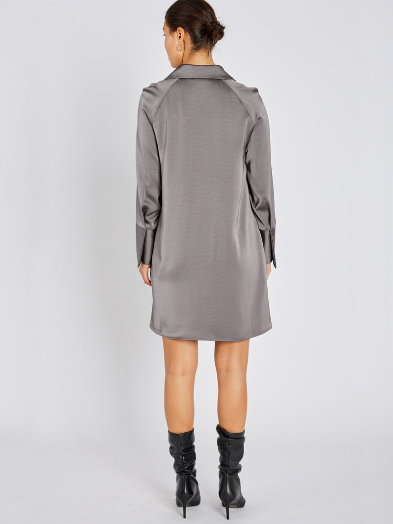 Bruuns Bazaar BeckiaBBKassidy Satiinimekko Harmaa