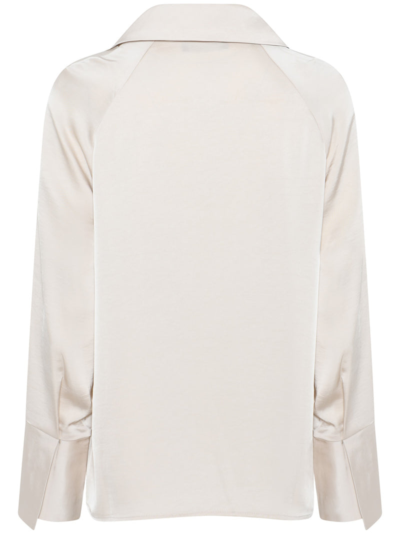 Bruuns Bazaar BeckiaBBKassindra Satiinipusero Kerma/Luonnonvalkoinen