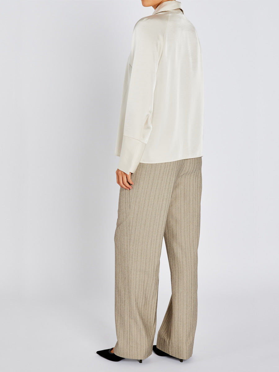 Bruuns Bazaar BeckiaBBKassindra Satiinipusero Kerma/Luonnonvalkoinen