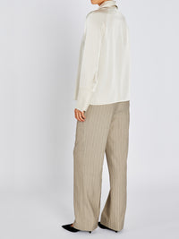 Bruuns Bazaar BeckiaBBKassindra Satiinipusero Kerma/Luonnonvalkoinen