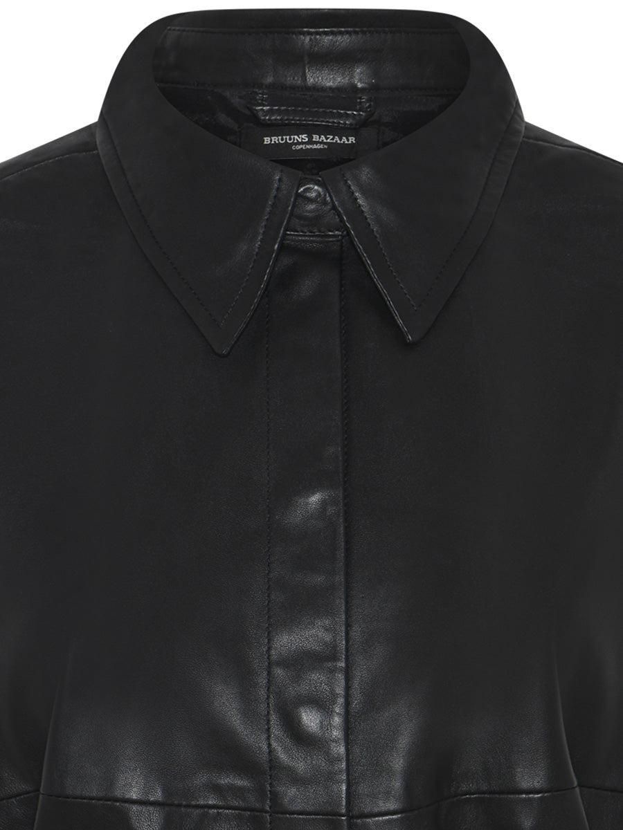 Bruuns Bazaar GentianBBVilina Nahkamekko Musta