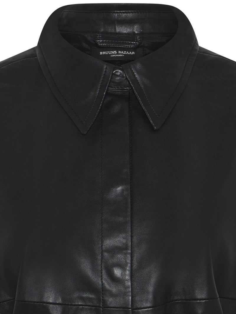 Bruuns Bazaar GentianBBVilina Nahkamekko Musta