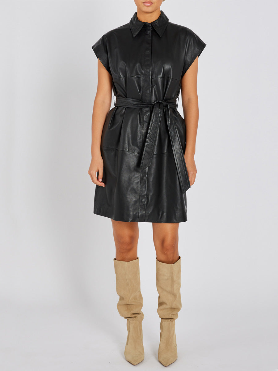 Bruuns Bazaar GentianBBVilina Nahkamekko Musta