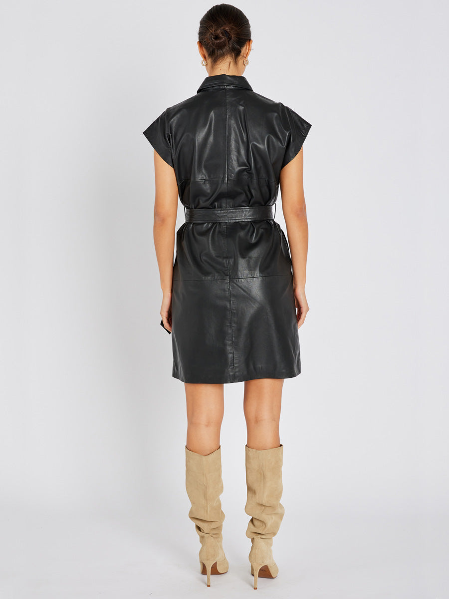 Bruuns Bazaar GentianBBVilina Nahkamekko Musta