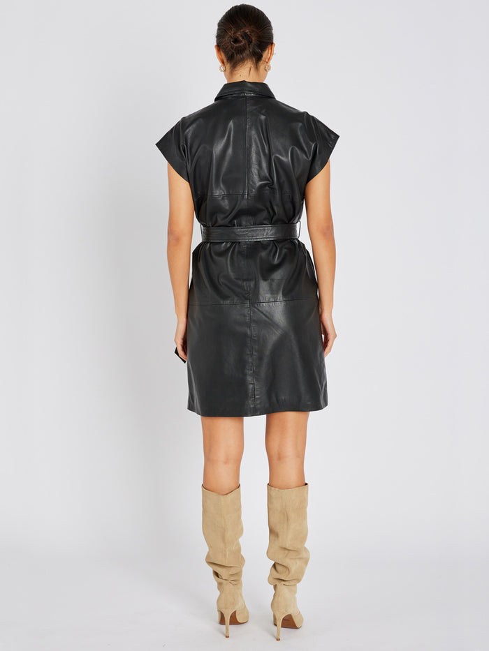 Bruuns Bazaar GentianBBVilina Nahkamekko Musta