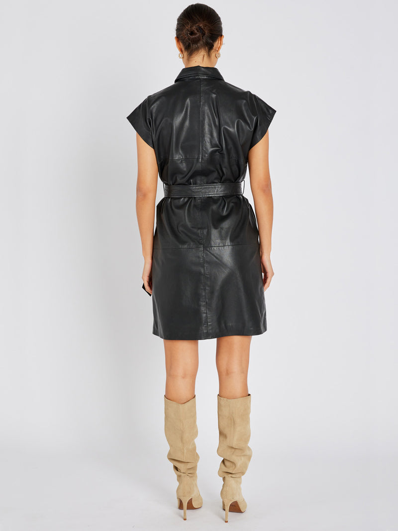 Bruuns Bazaar GentianBBVilina Nahkamekko Musta