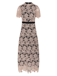 Bruuns Bazaar GeonomaBBSylvana Pitkä Pitsinen Juhlamekko Vaaleanpunainen/Musta