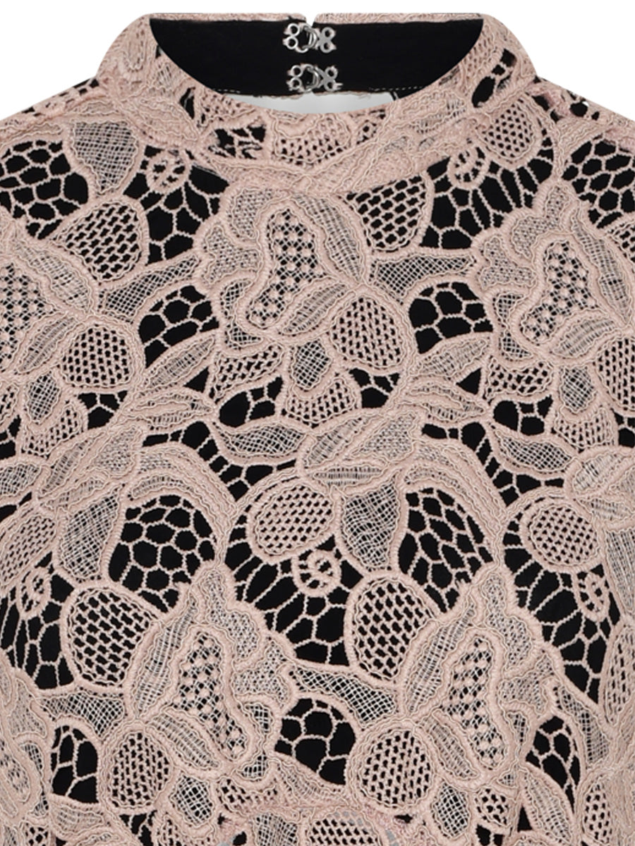 Bruuns Bazaar GeonomaBBSylvana Pitkä Pitsinen Juhlamekko Vaaleanpunainen/Musta