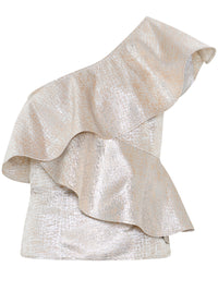 Bruuns Bazaar WallichiaBBOlina One Shoulder Toppi Kulta Hopea