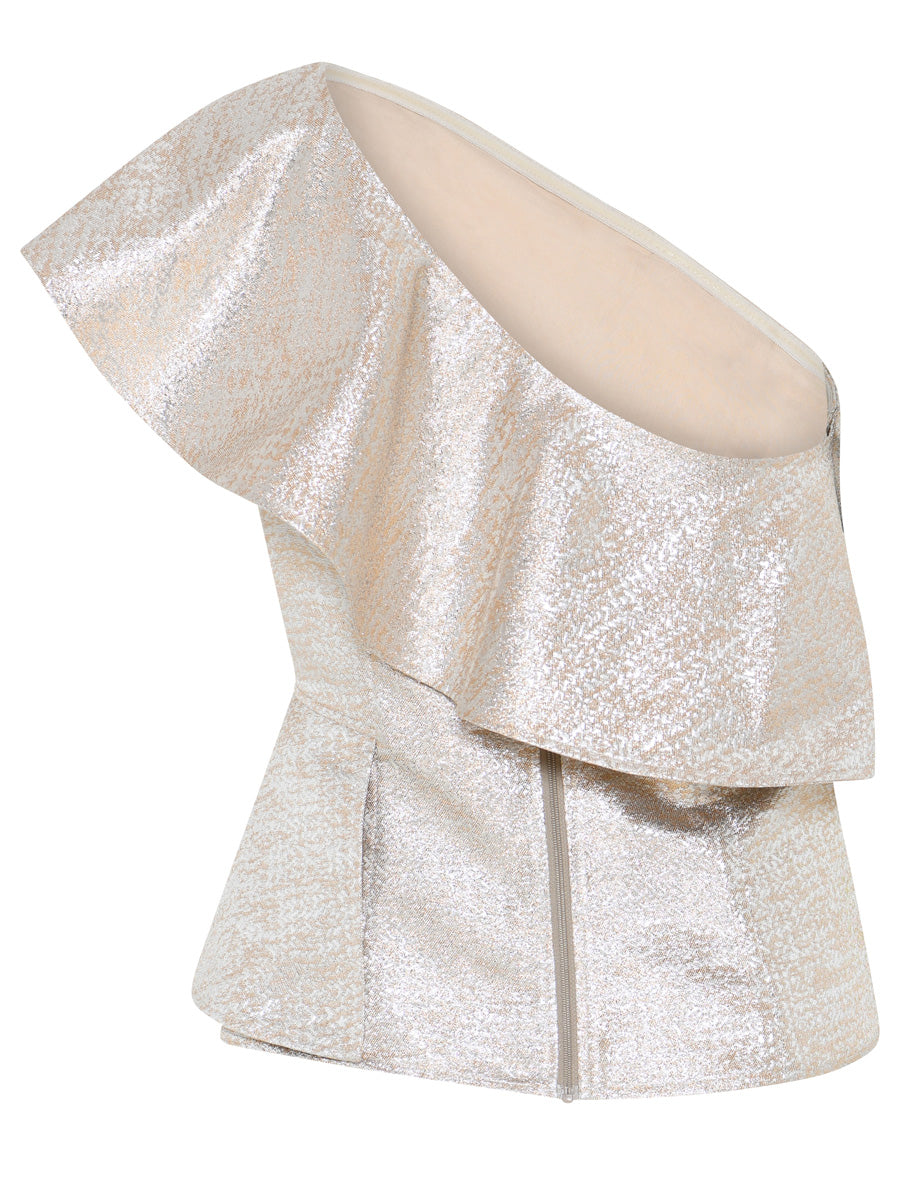 Bruuns Bazaar WallichiaBBOlina One Shoulder Toppi Kulta Hopea