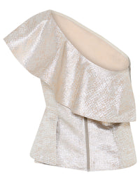 Bruuns Bazaar WallichiaBBOlina One Shoulder Toppi Kulta Hopea