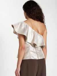 Bruuns Bazaar WallichiaBBOlina One Shoulder Toppi Kulta Hopea