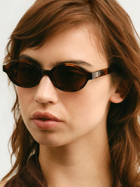 Corlin Selma Ovaalit Aurinkolasit Ruskea