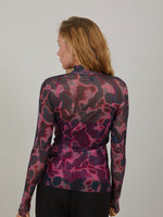 Coster Copenhagen Eve Mesh Turtleneck Pink Wave
