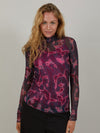 Coster Copenhagen Eve Mesh Turtleneck Pink Wave