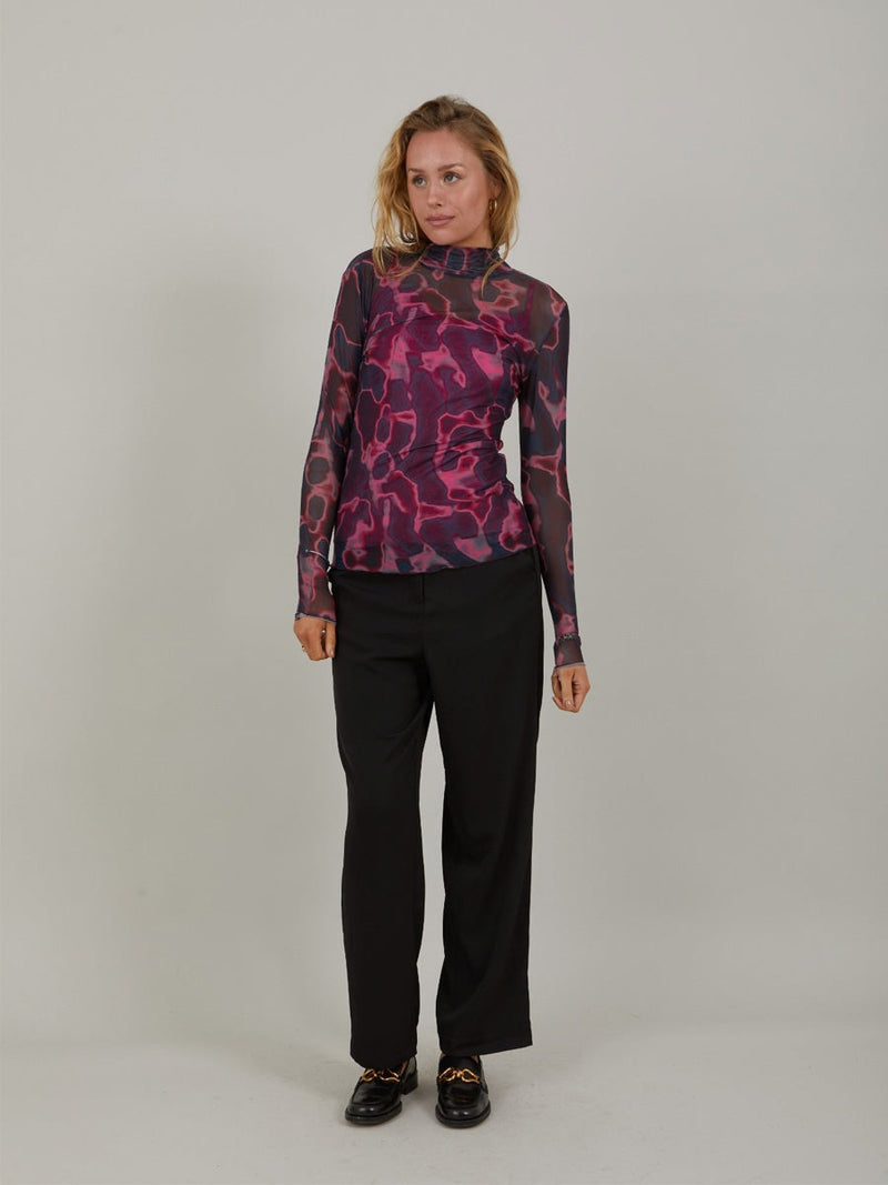 Coster Copenhagen Eve Mesh Turtleneck Pink Wave