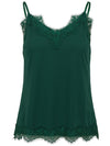 Coster Copenhagen CC heart rosie lace top dark green