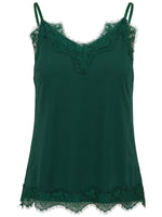 Coster Copenhagen CC heart rosie lace top dark green