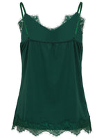 Coster Copenhagen CC heart rosie lace top dark green