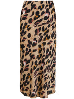 Coster Copenhagen Skyler Mid Length Printed Skirt Sand Brown Print