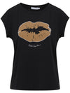 Tee With Velvet Kiss Print T-Paita